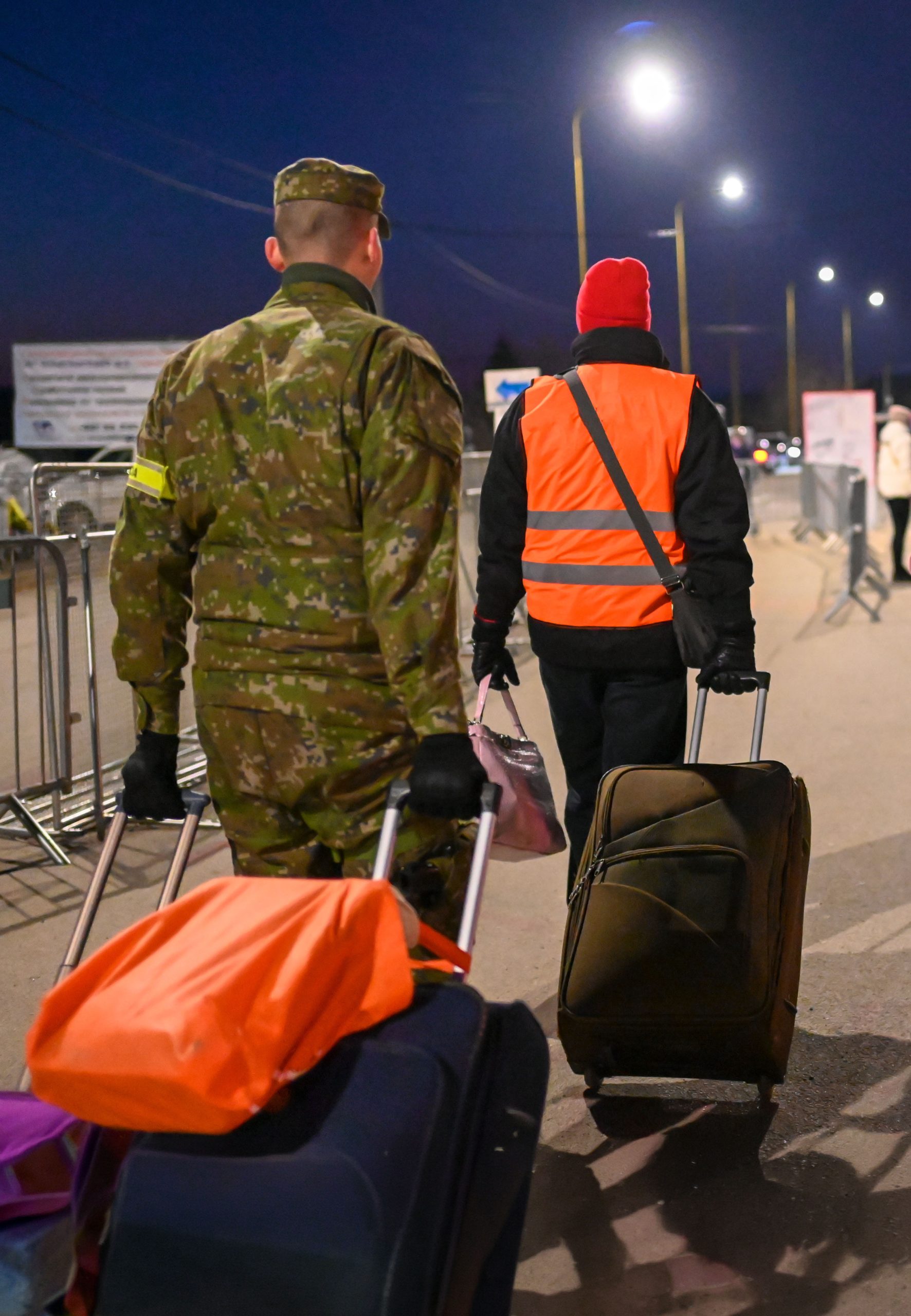 People carrying luggage