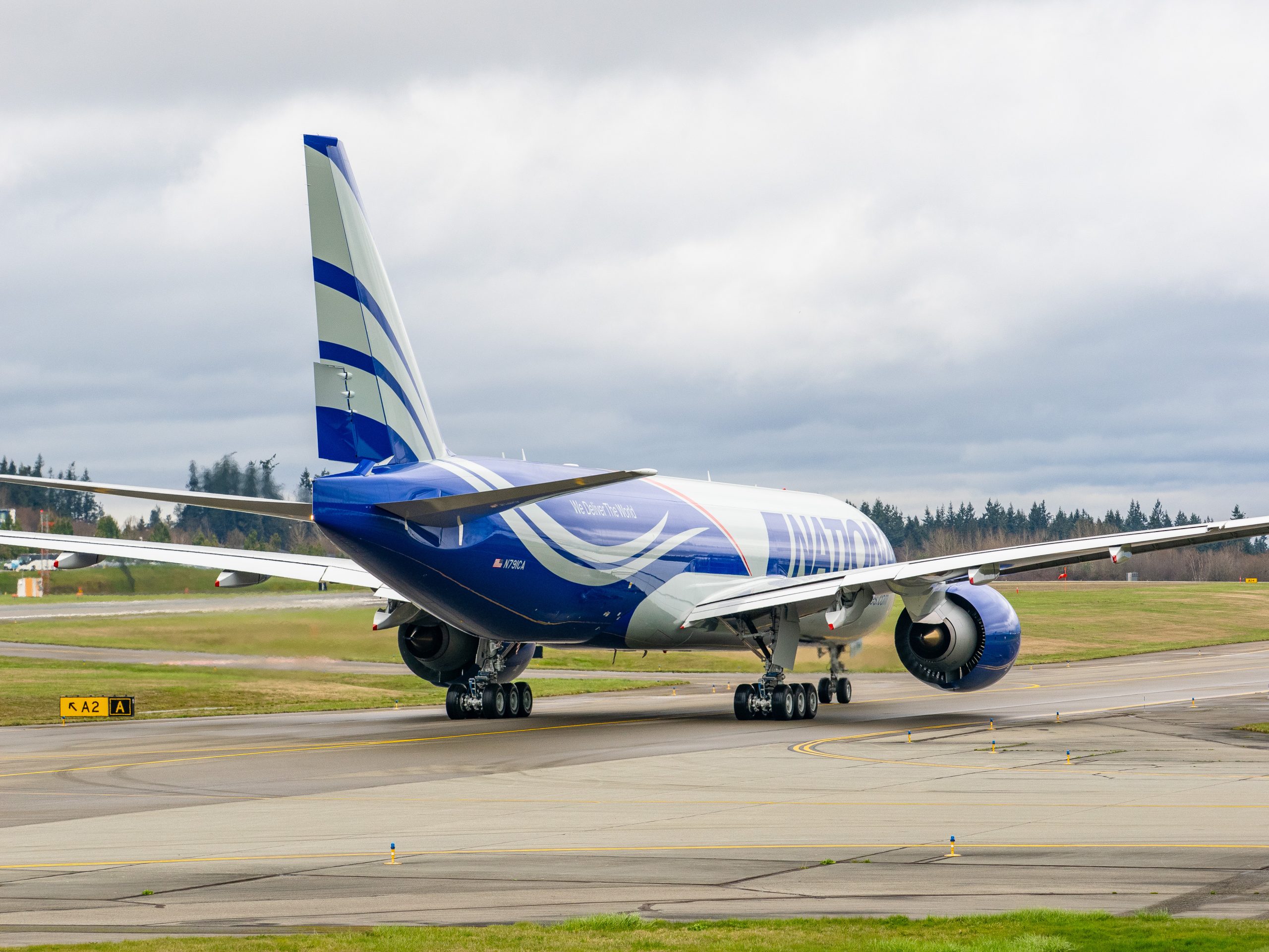 An airplane on a runway