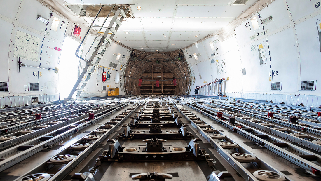 An empty cargo hold
