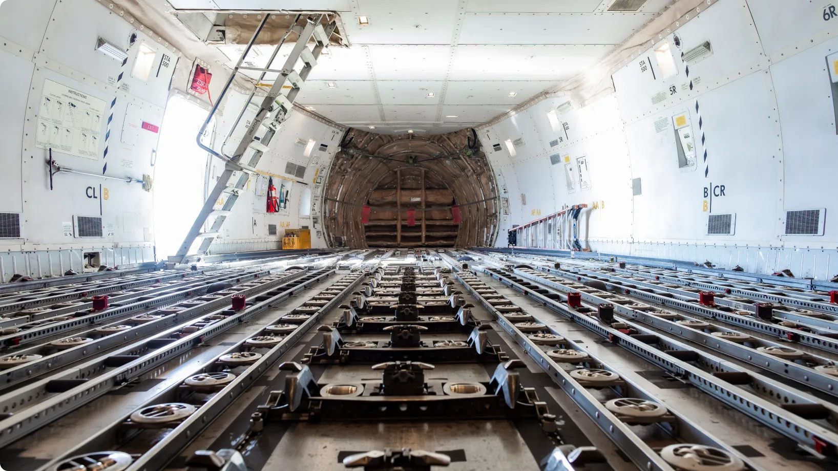 An empty cargo hold