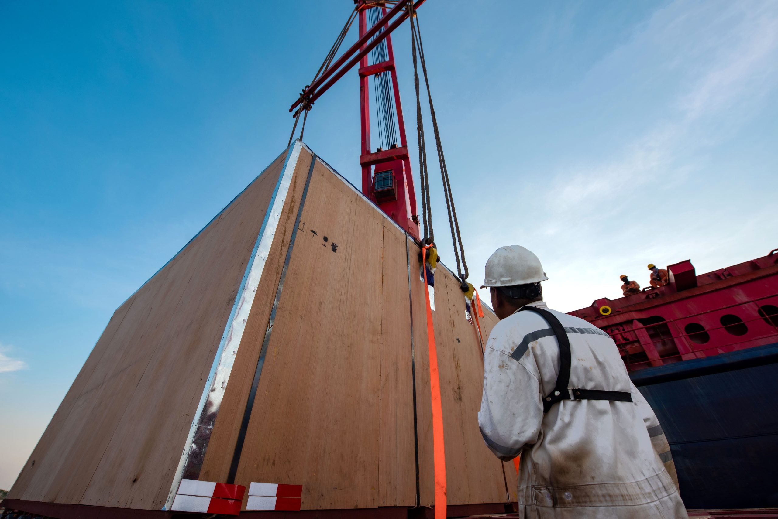 Cargo being loaded