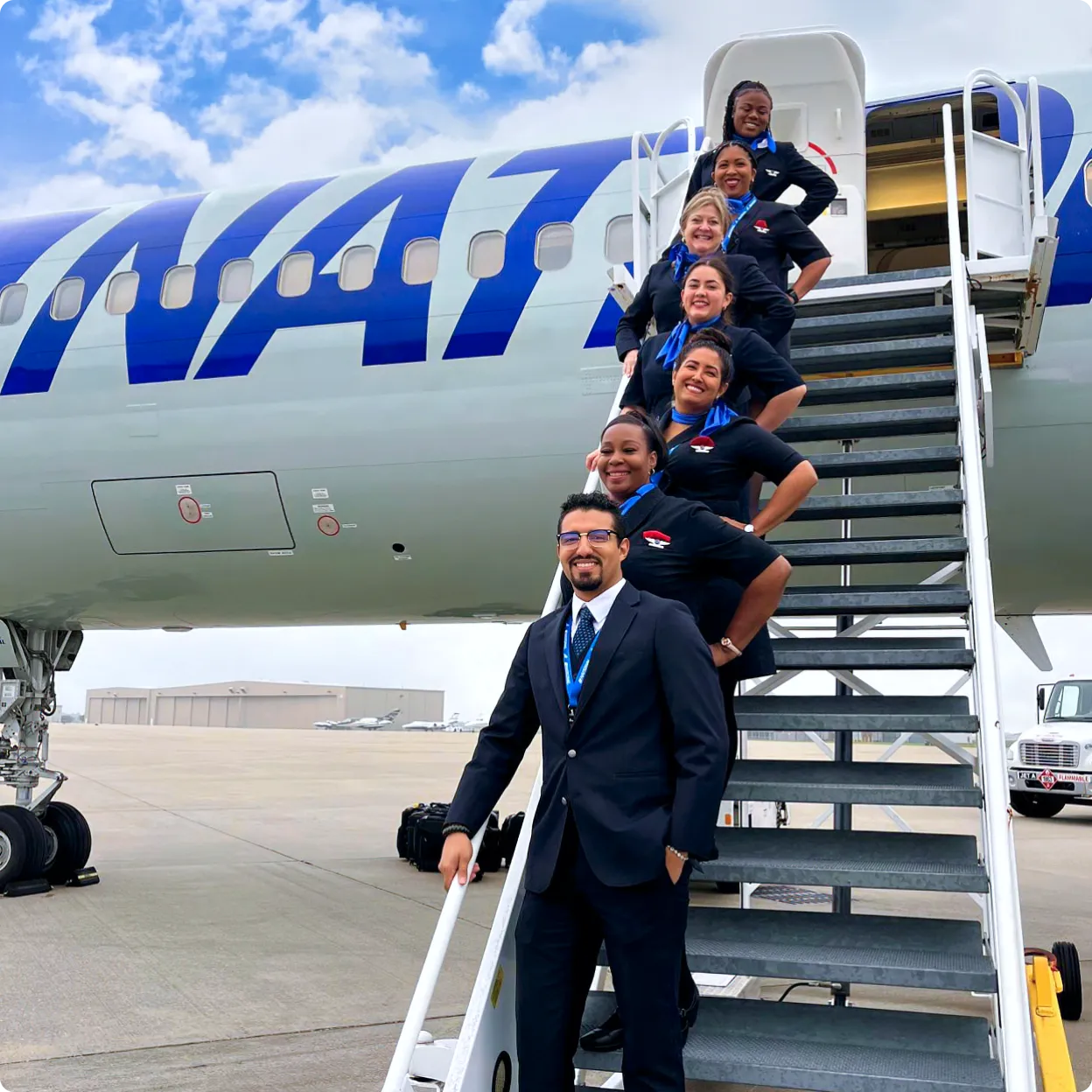 The crew of an Airplane.